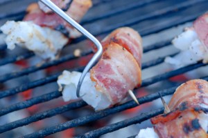 bacon shrimp cooking