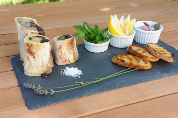 roasted marrow bone plate